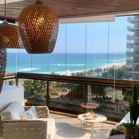 Lindo Apto No Melhor Lugar Da Barra Da Tijuca! Com Uma Vista De Tirar O Folego, Frente Para O Mar! Totalmente Equipado E Decorado Ao Lado Dos Melhores Hoteis E Quiosques Da Barra! Portaria 24H, Piscina, Sauna, Jacuzzi, Academia, Garagem, Wi-Fi, Lavan ريو دي جانيرو المظهر الخارجي الصورة