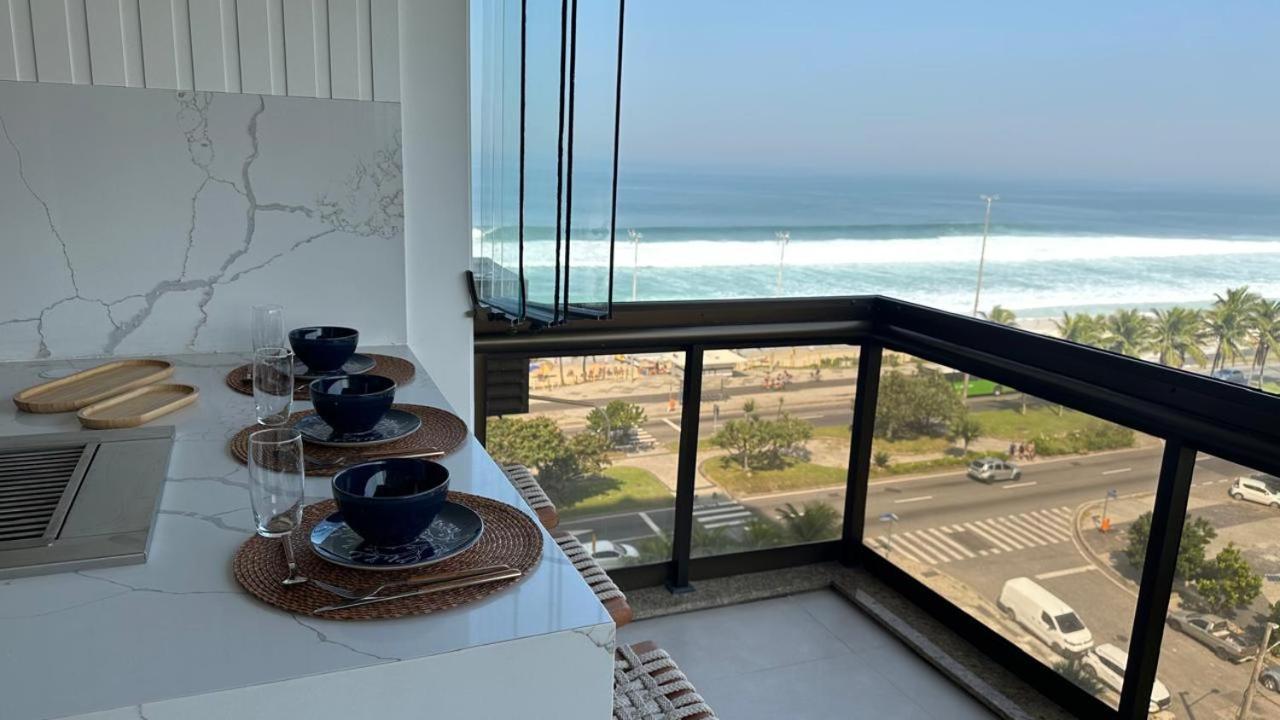 Lindo Apto No Melhor Lugar Da Barra Da Tijuca! Com Uma Vista De Tirar O Folego, Frente Para O Mar! Totalmente Equipado E Decorado Ao Lado Dos Melhores Hoteis E Quiosques Da Barra! Portaria 24H, Piscina, Sauna, Jacuzzi, Academia, Garagem, Wi-Fi, Lavan ريو دي جانيرو المظهر الخارجي الصورة